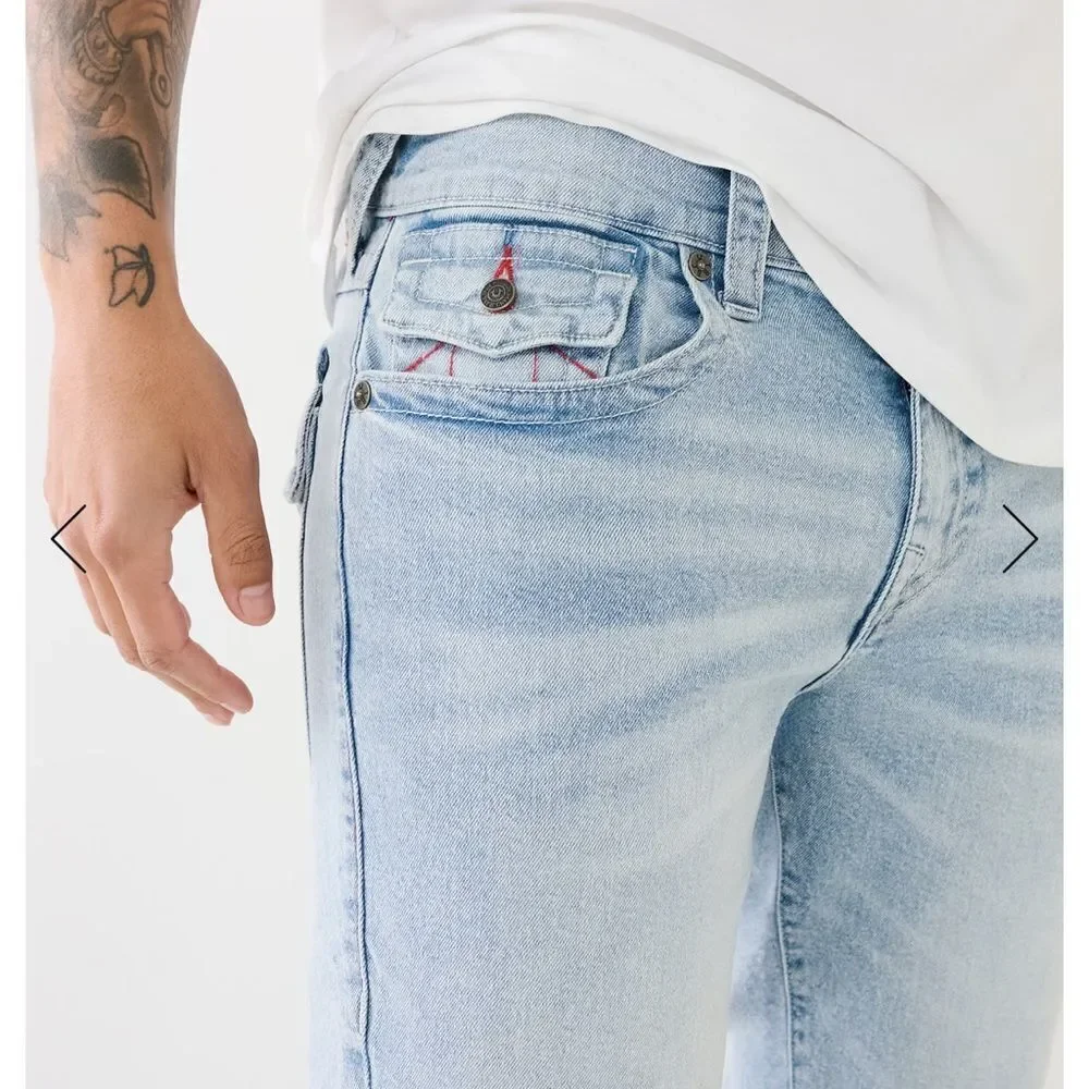 True Religion Billy Single Needle Bootcut Jean BLACK‎ 30 NWOT